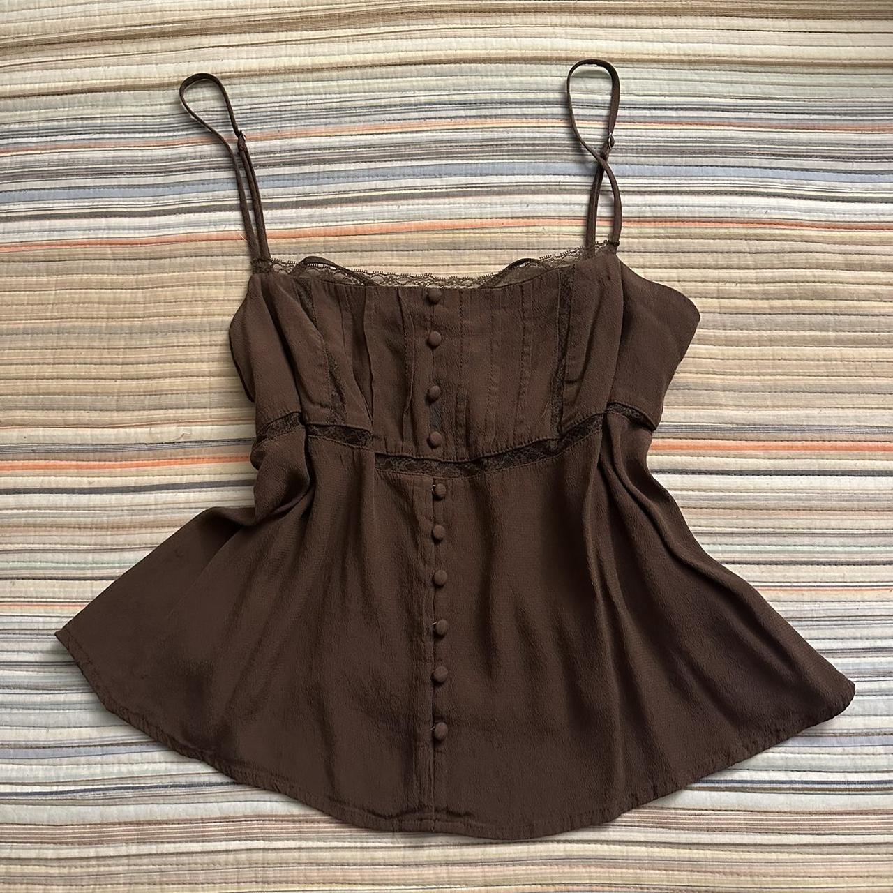 Wild Fable Brown Top ⭐️Size L ⭐️Length 16 inch ⭐️Pit... - Depop