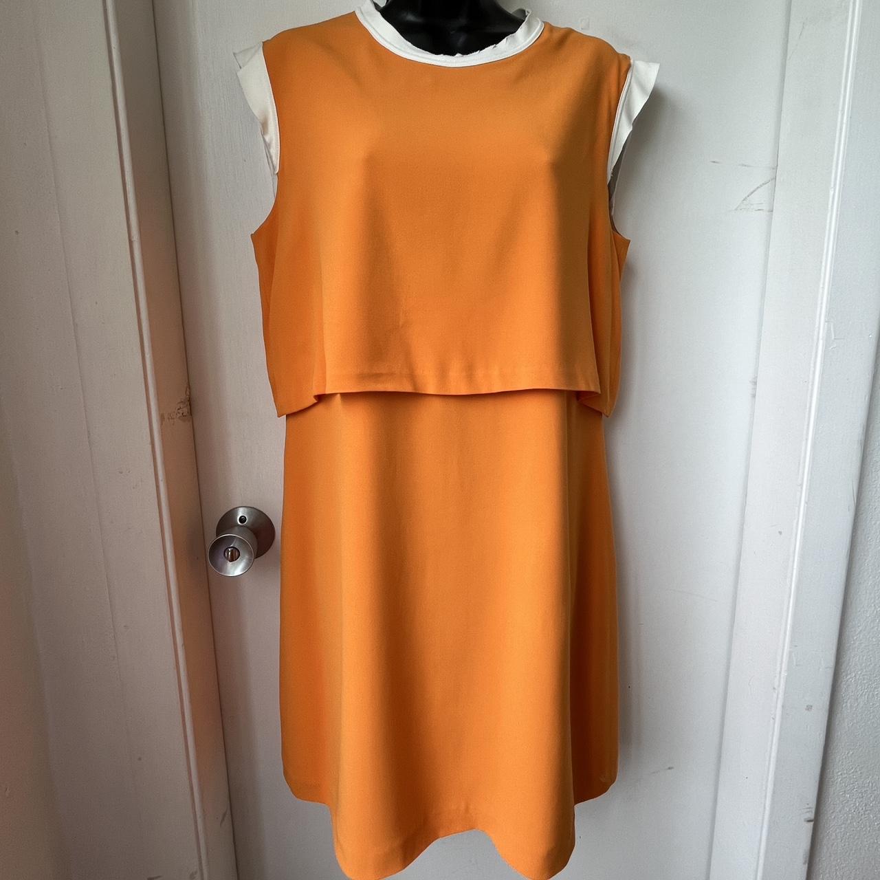 Sandro orange outlet dress