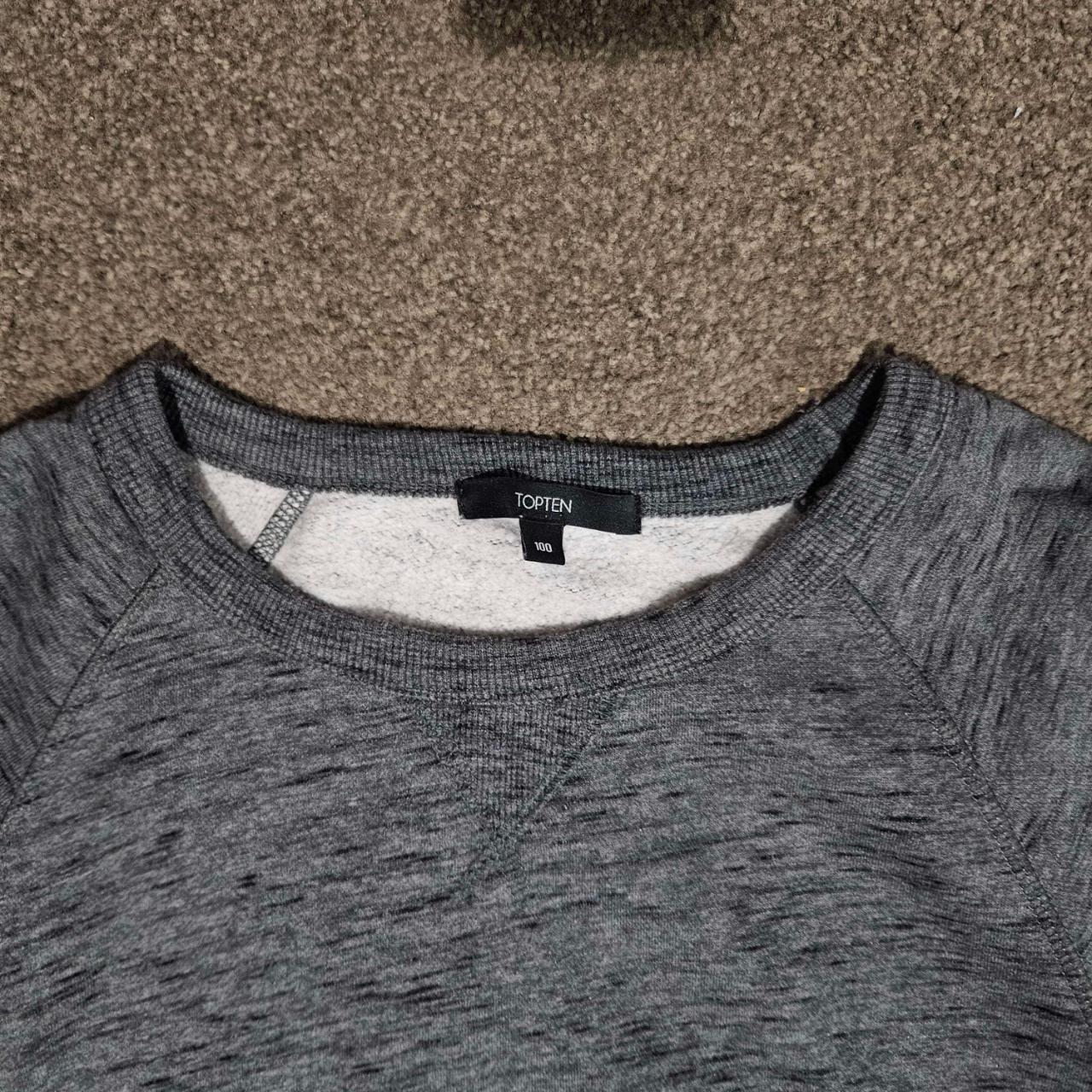 Topten Grey Sweater Korean Size 100 = Men's M... - Depop