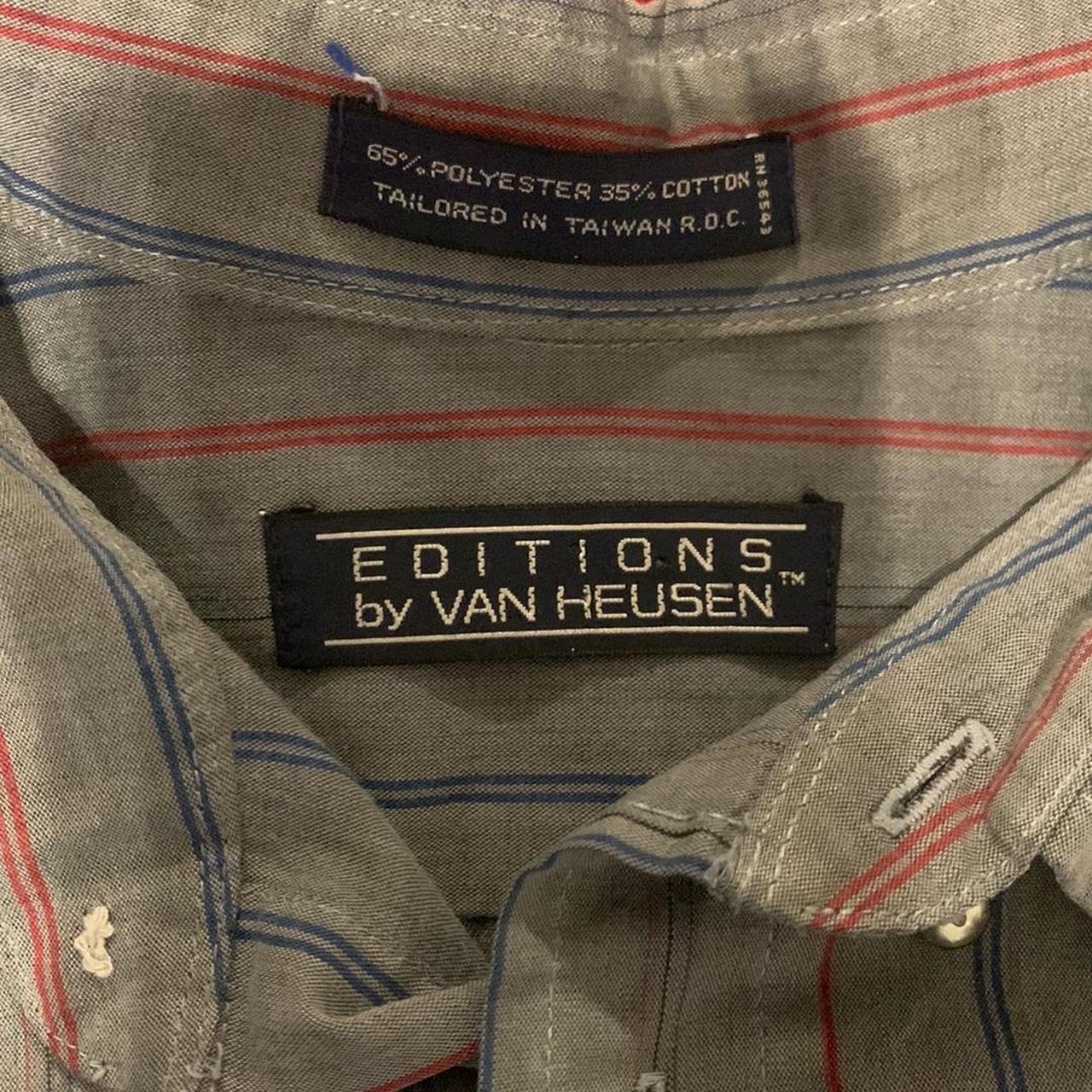 Vintage “Editions by Van Heusen” Casual Grey... - Depop