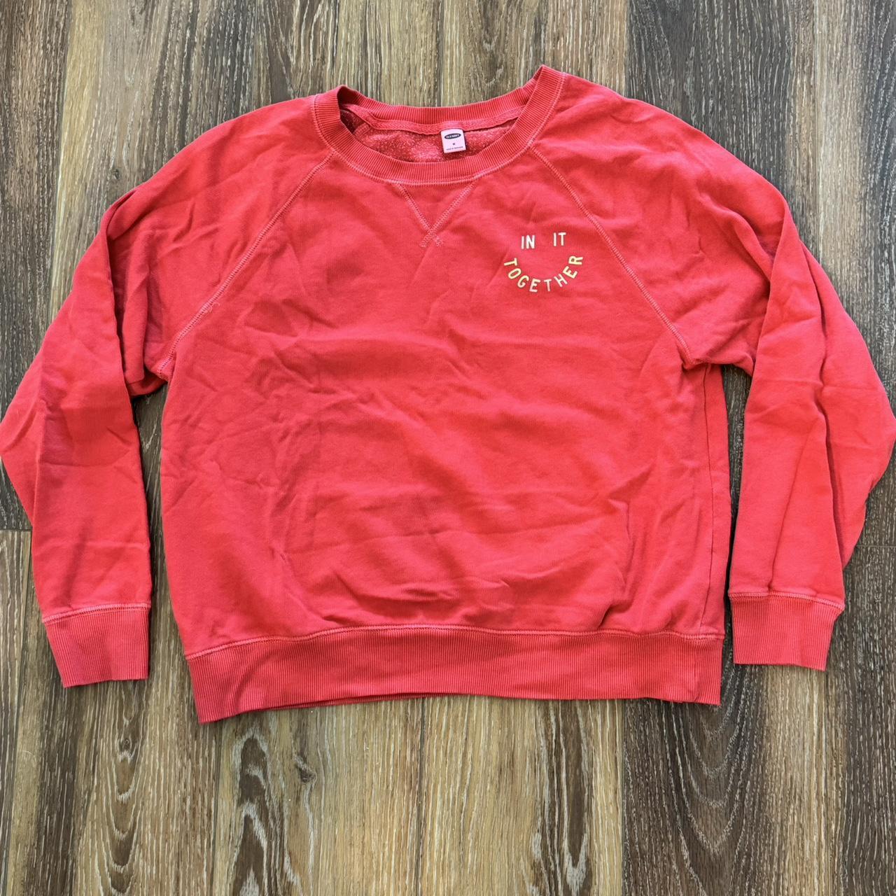 Old Navy Red In It Together crewneck sweatshirt