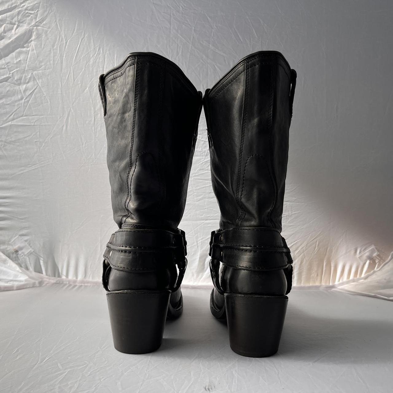frye black boots womens