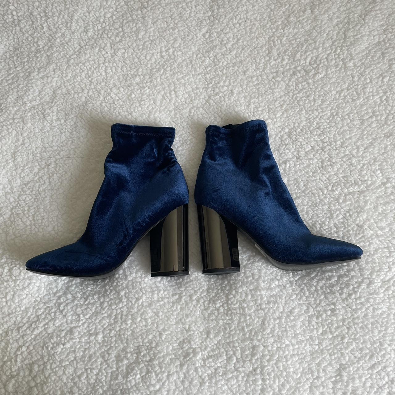 Aldo navy blue boots best sale