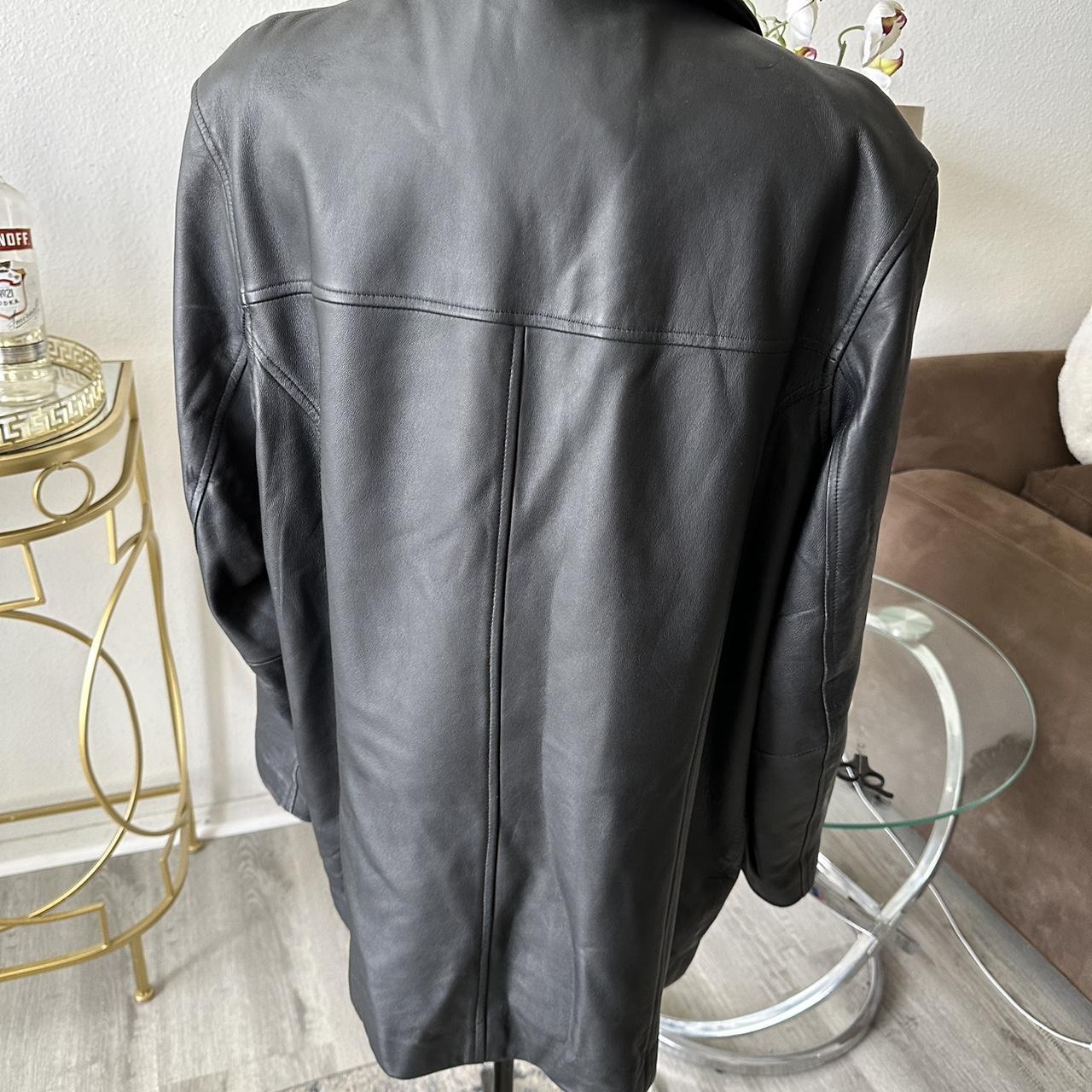 Mossimo Leather jacket size 16 w | Depop