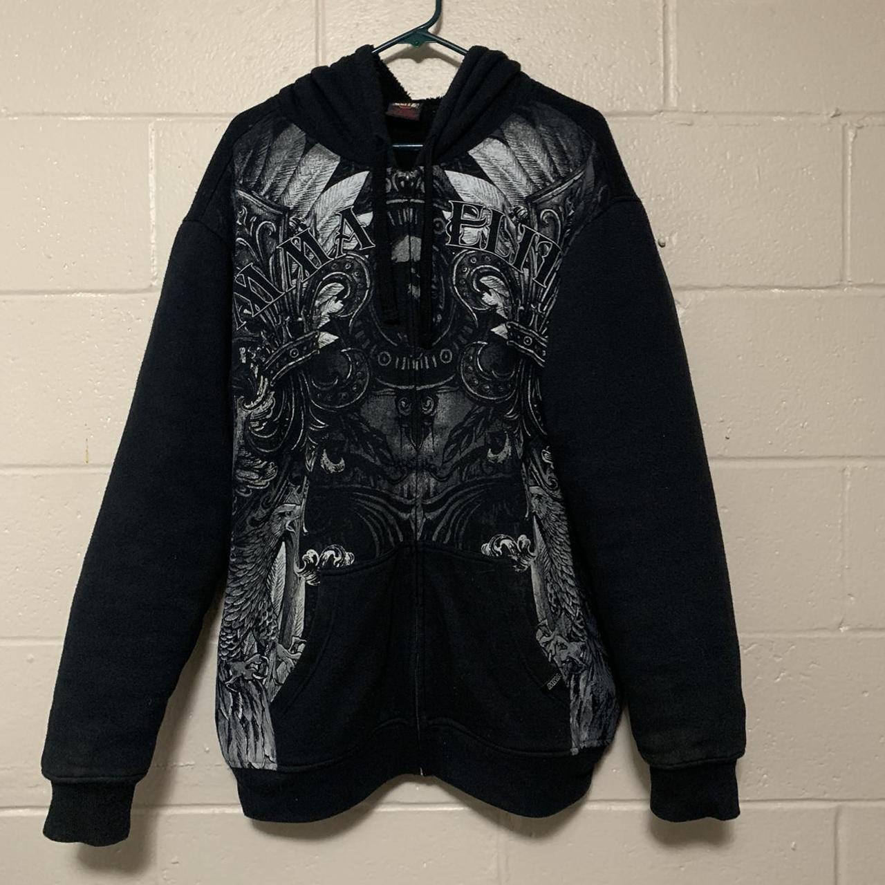 Rare MMA elite hoodie size XL vintage Y2K TAPOUT... - Depop