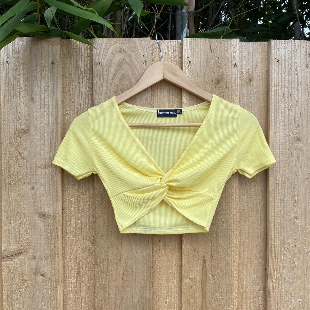 Pretty little thing yellow hot sale top