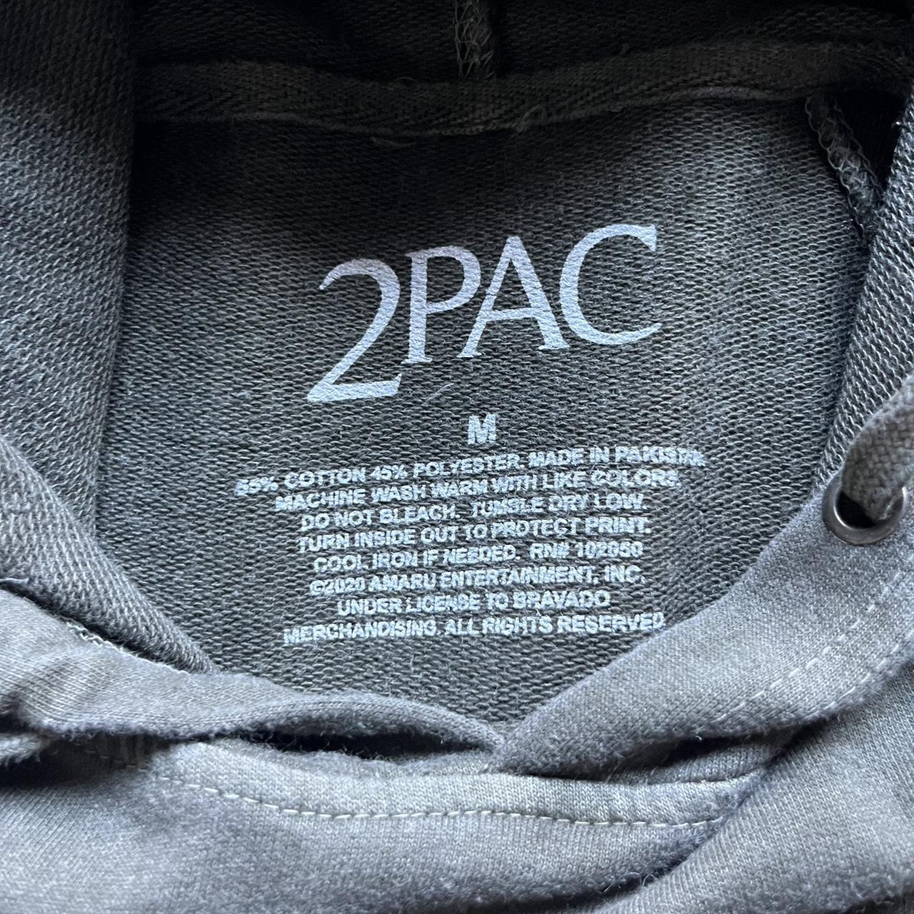 2pac hoodie online grey