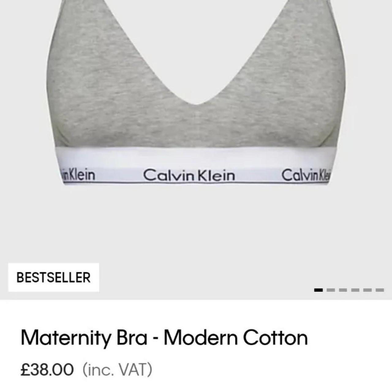 Calvin Klein Nursing Bra Grey Size XS calvinklein Depop