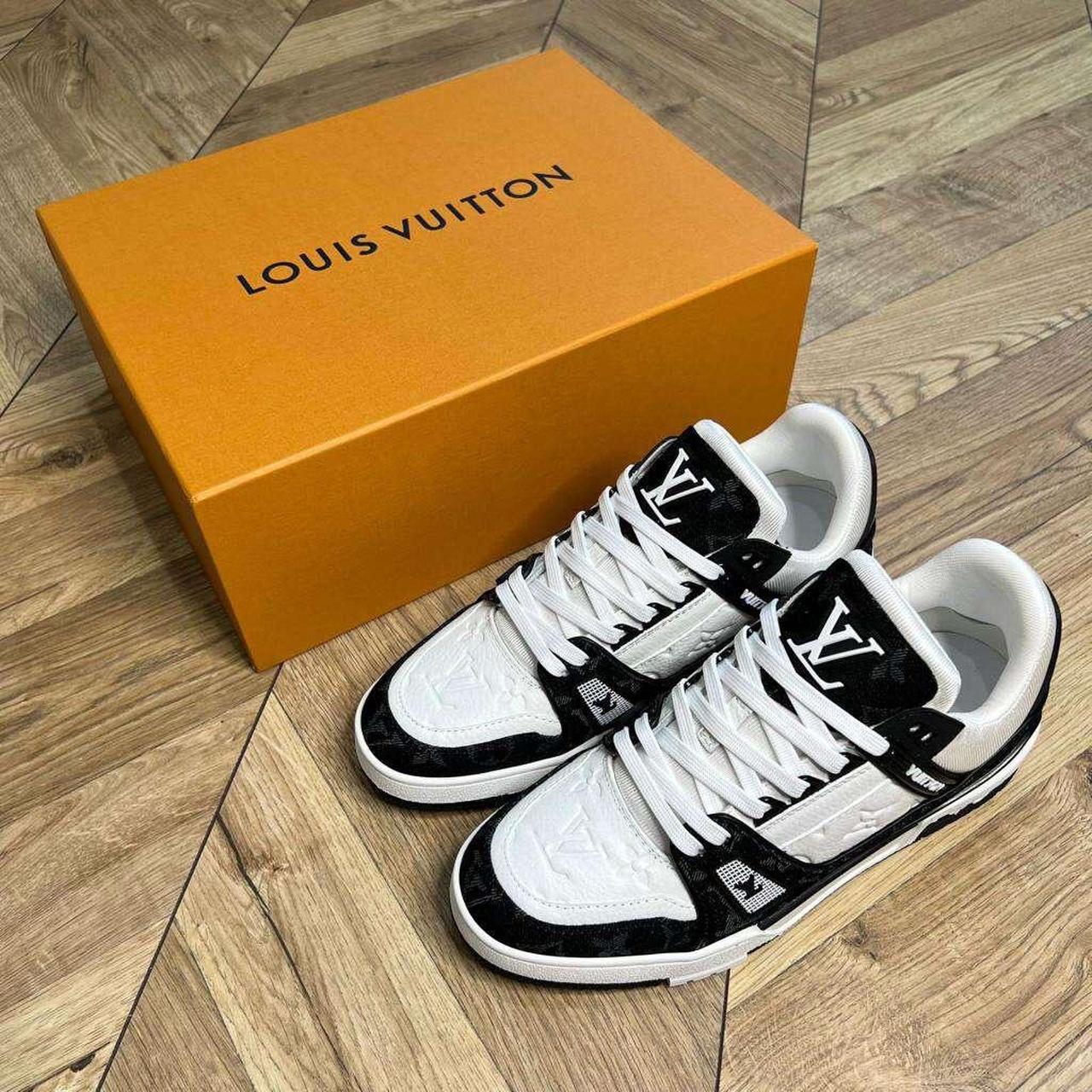 White and black Louis Vuitton monogram... Depop