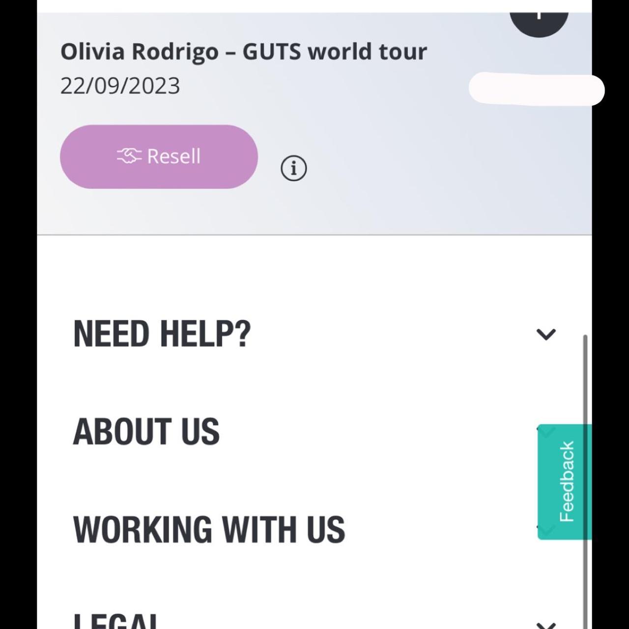 2x Olivia Rodrigo Standing Tickets Birmingham 10th&mldr; - Depop