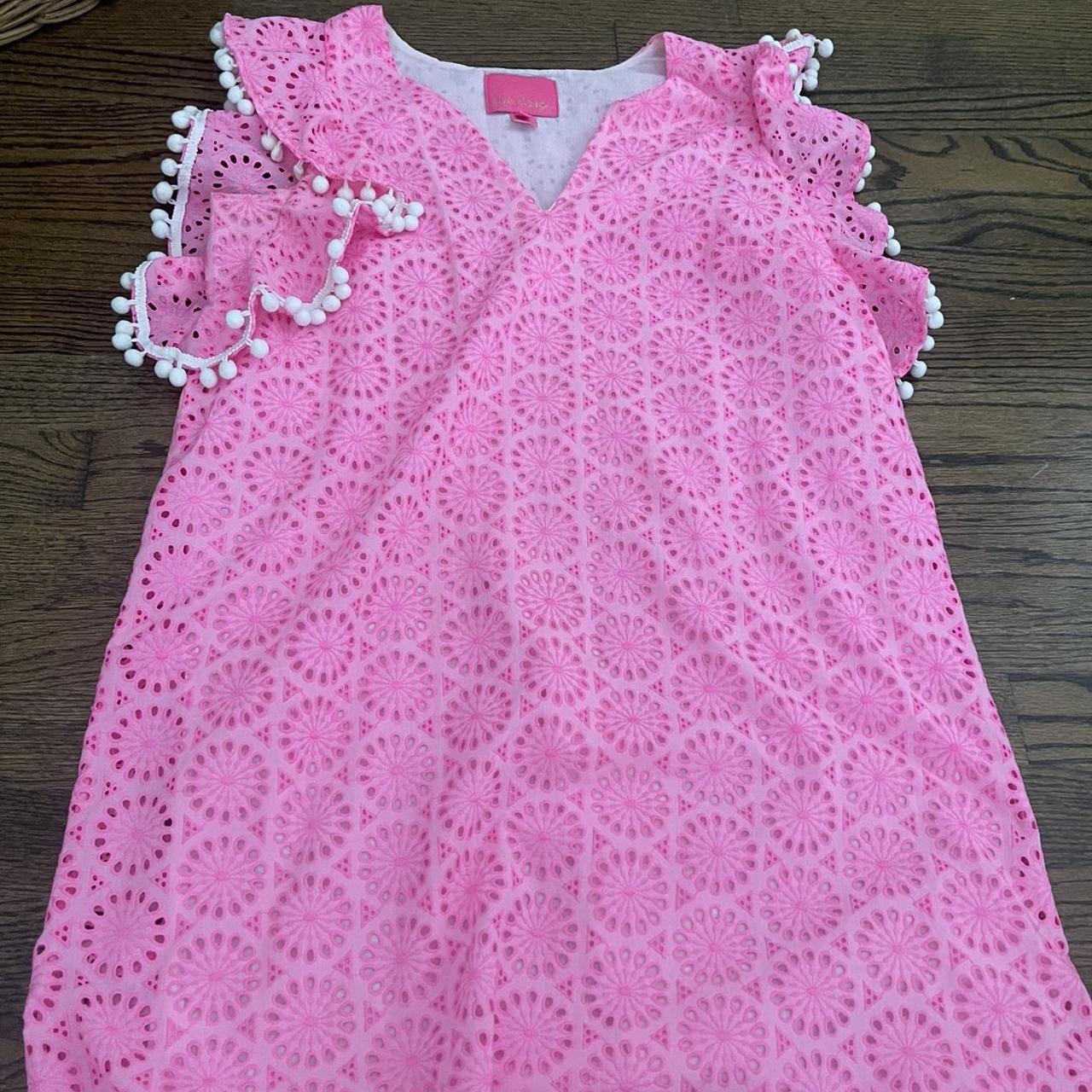 lilly pulitzer astara dress hot pink super cute. Depop