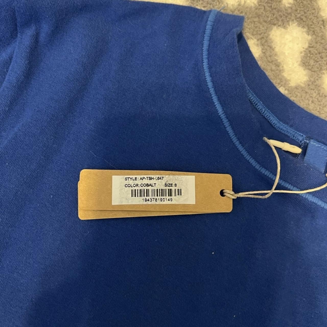 skims cotton jersey long sleeve in cobalt size... - Depop