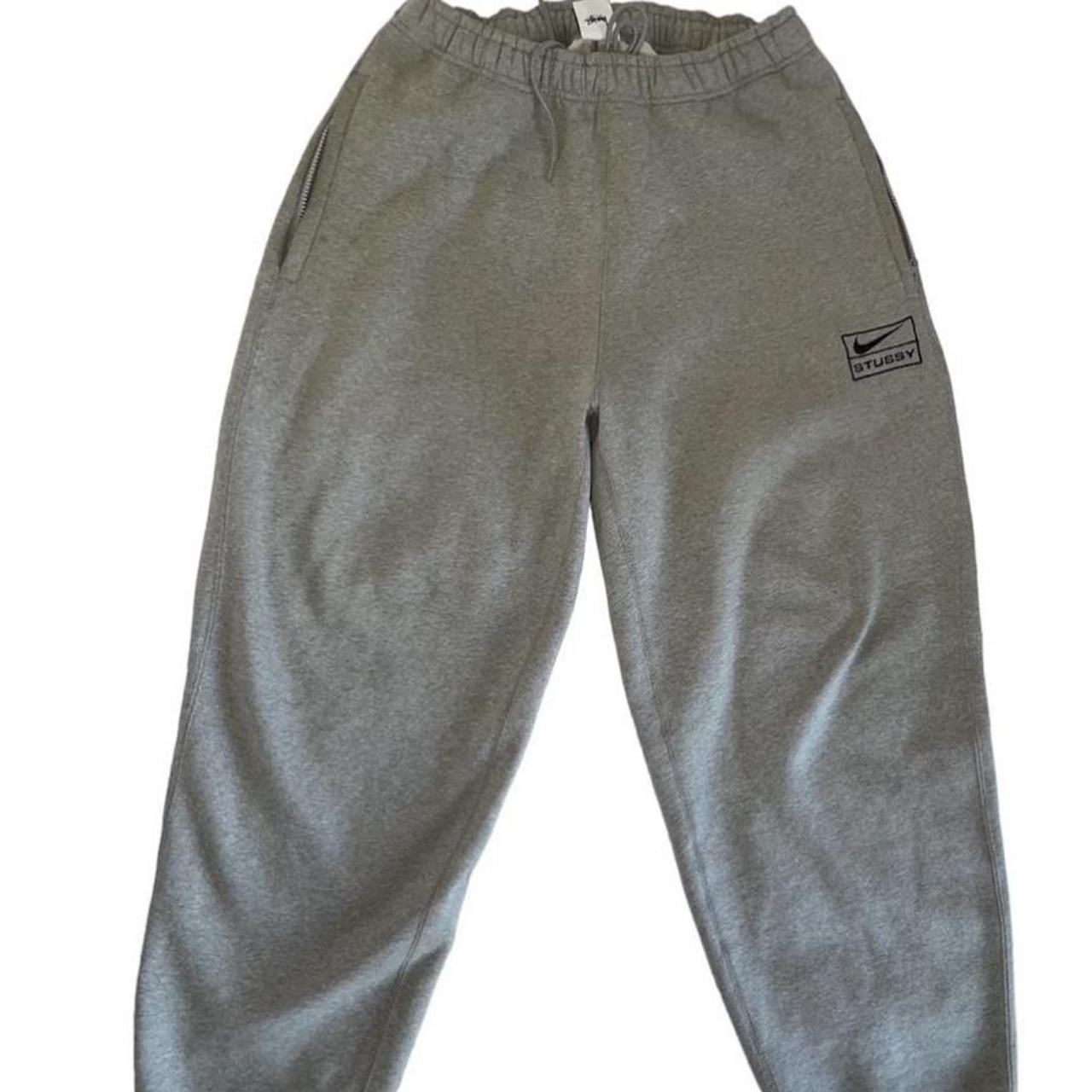 Nike Stussy Joggers Grey MESSAGE BEFORE BUYING Very... - Depop