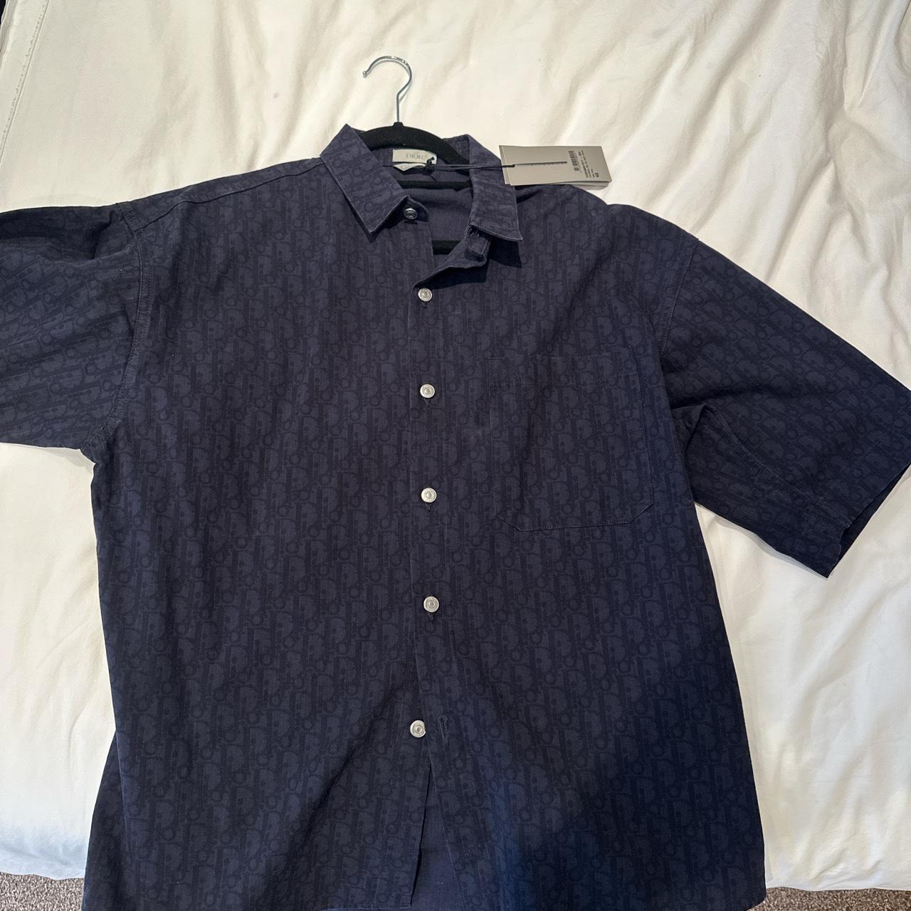 Dior short sleeve over Navy Blue and Depop