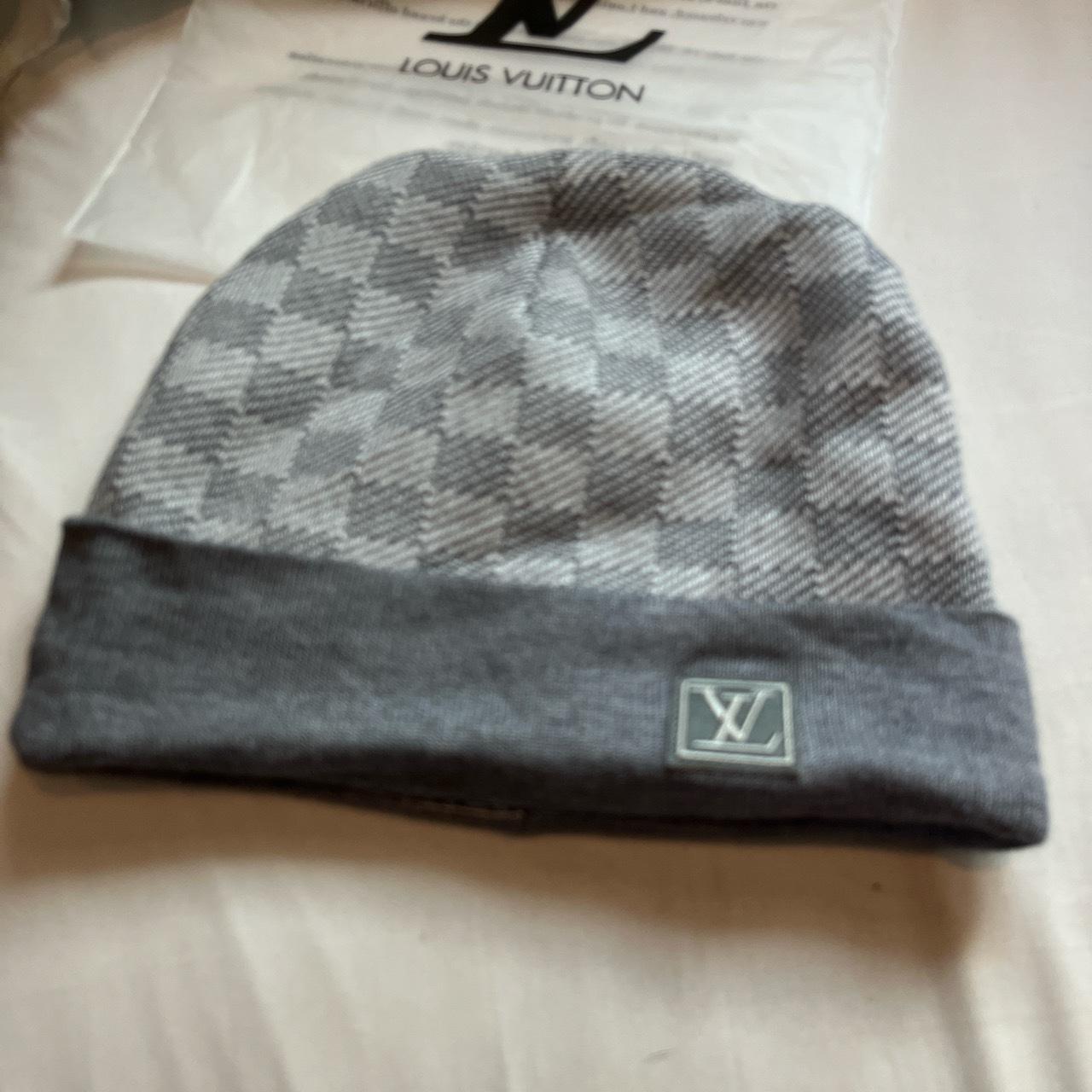 Louis Vuitton damier beanie hat cap lv - Depop