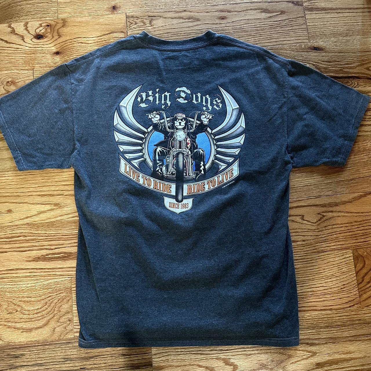 Vintage 1990s Big Dogs Motorcycle T Shirt ‼️MESSAGE... Depop