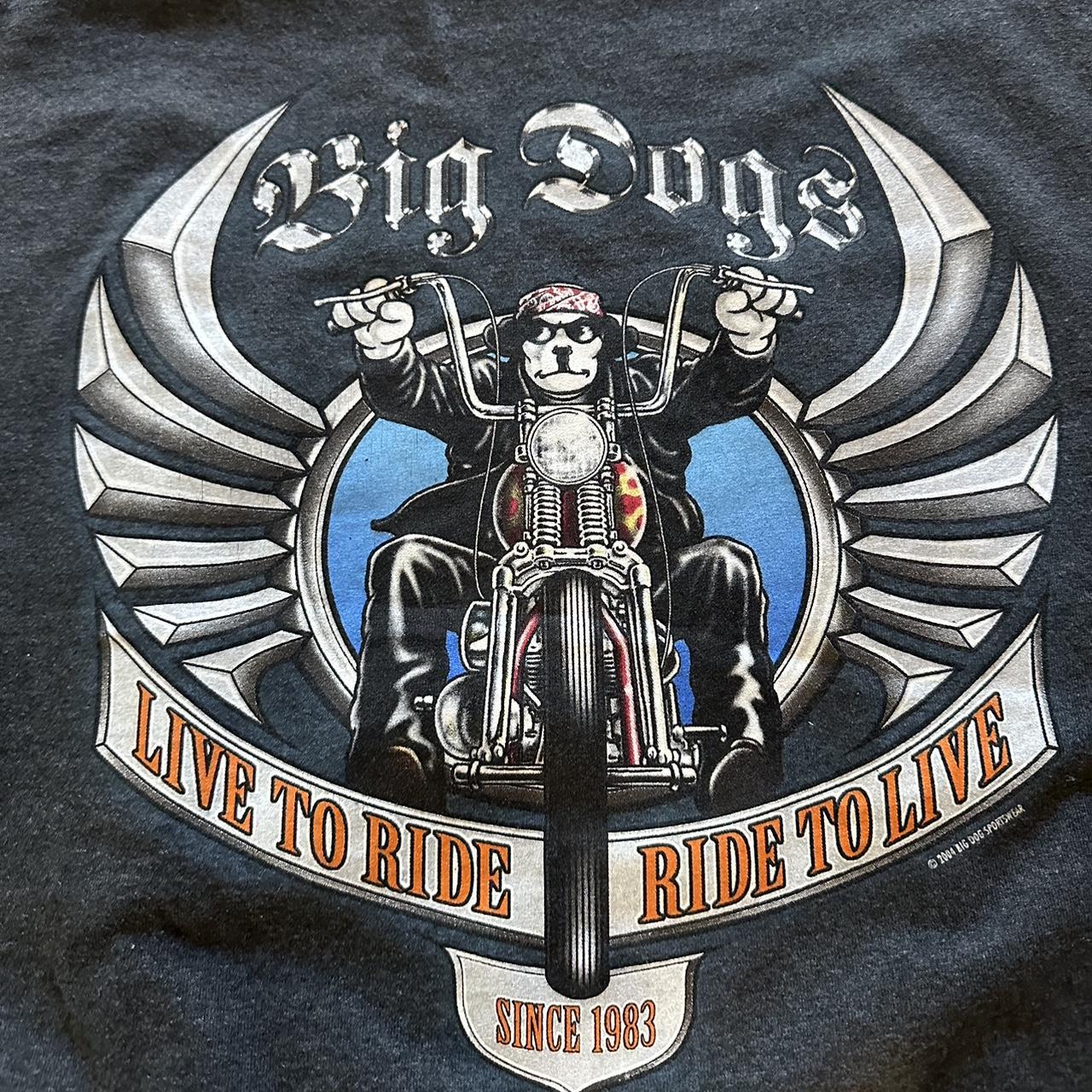 Vintage 1990s Big Dogs Motorcycle T Shirt ‼️MESSAGE... Depop