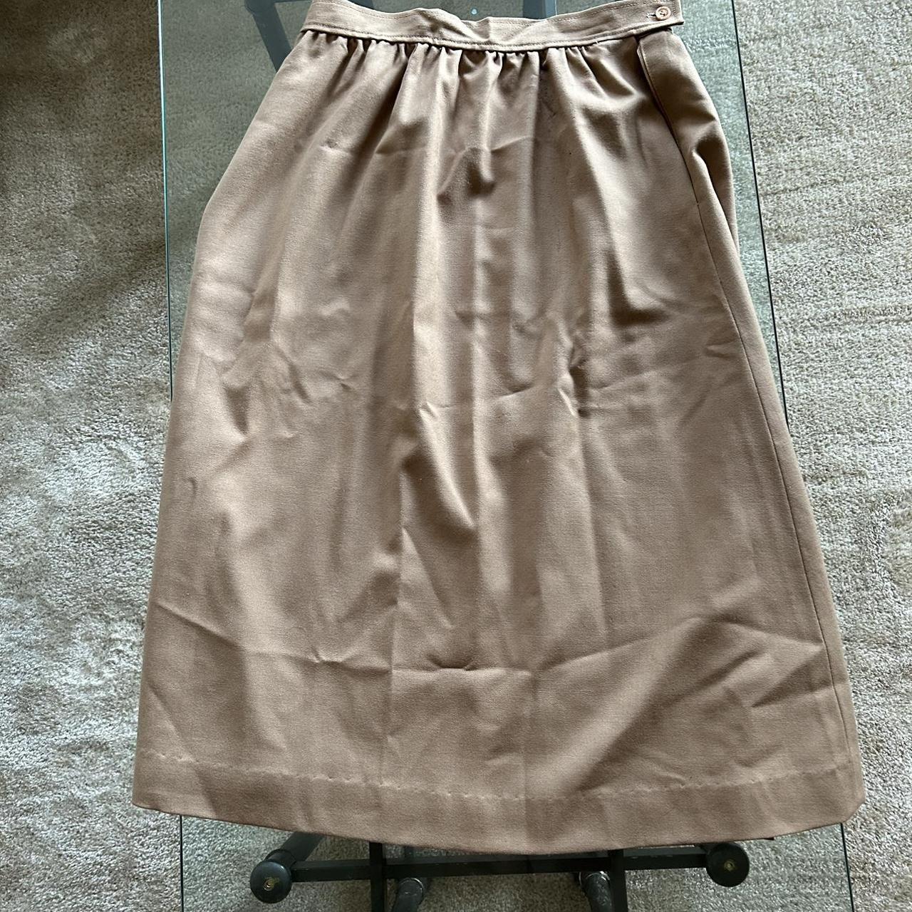 Tan skirt shop size 16