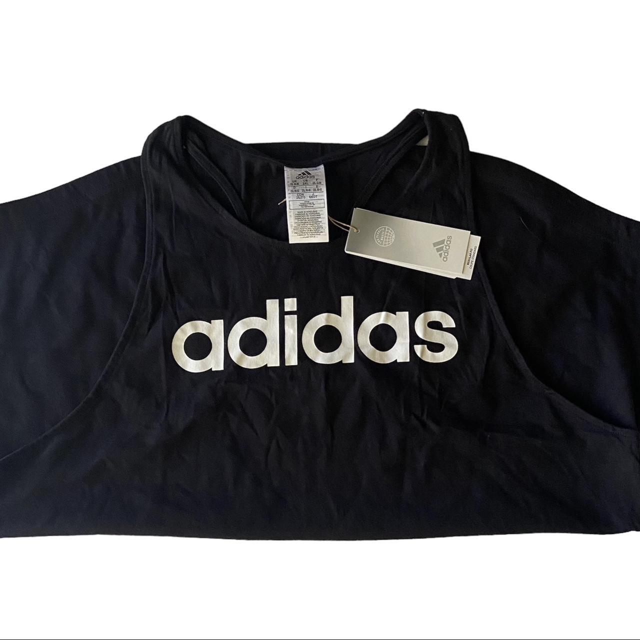 Adidas Linear Loose Logo Racer Back Tank New With Depop 0840