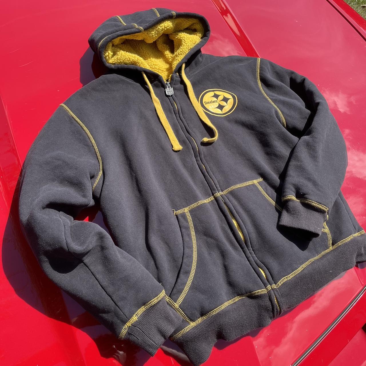 Pittsburgh Steelers Winter Football Hoodie Thicken Fleece Jacket Coat Ski  Suit