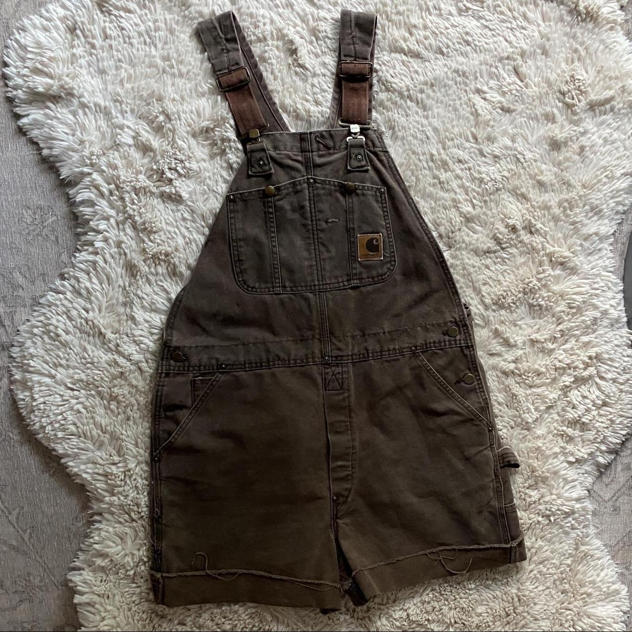 Perfectly worn in Carhartt overalls. Size is shown... - Depop