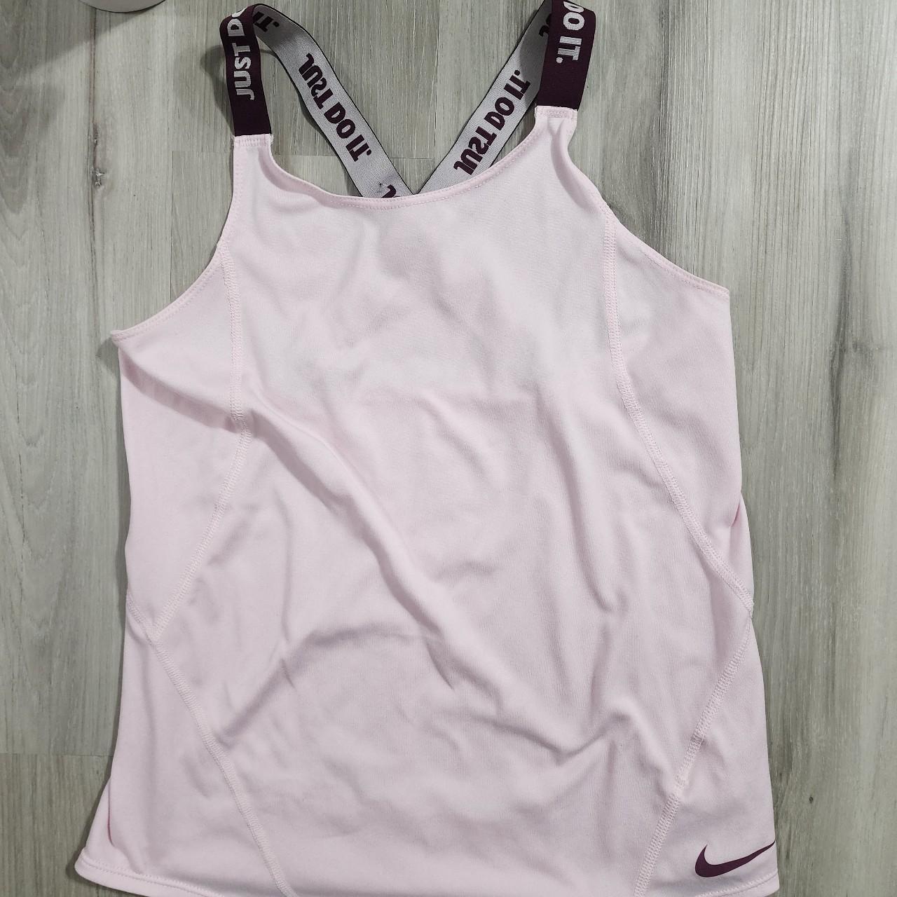 Nike Light Pink Workout Tank Top Size Large Depop