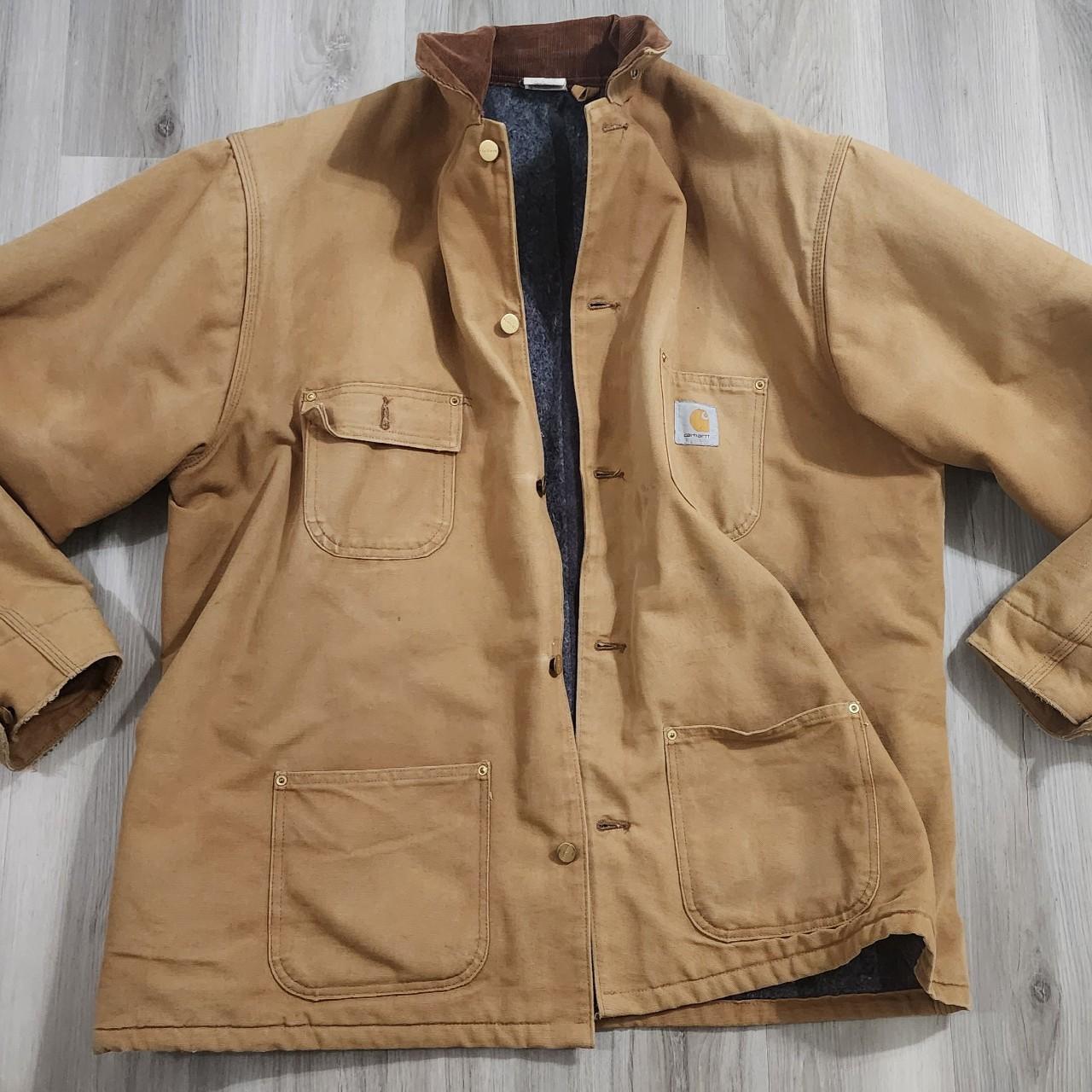 Carhartt wool hot sale lined jacket