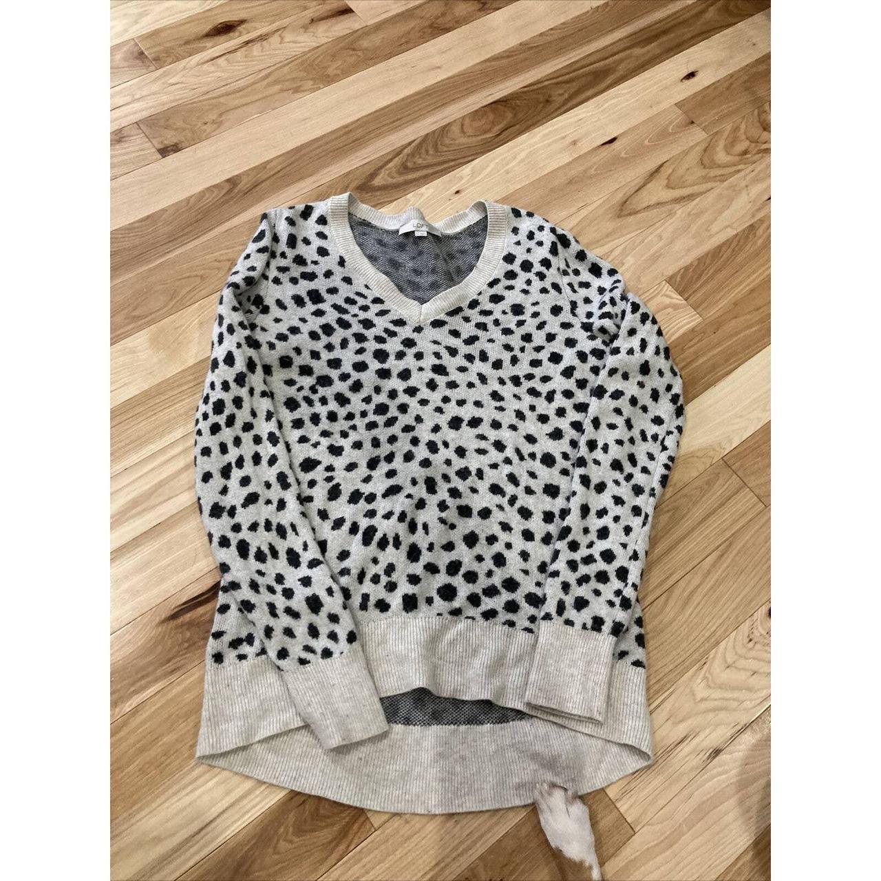 Loft top shirttail sweater