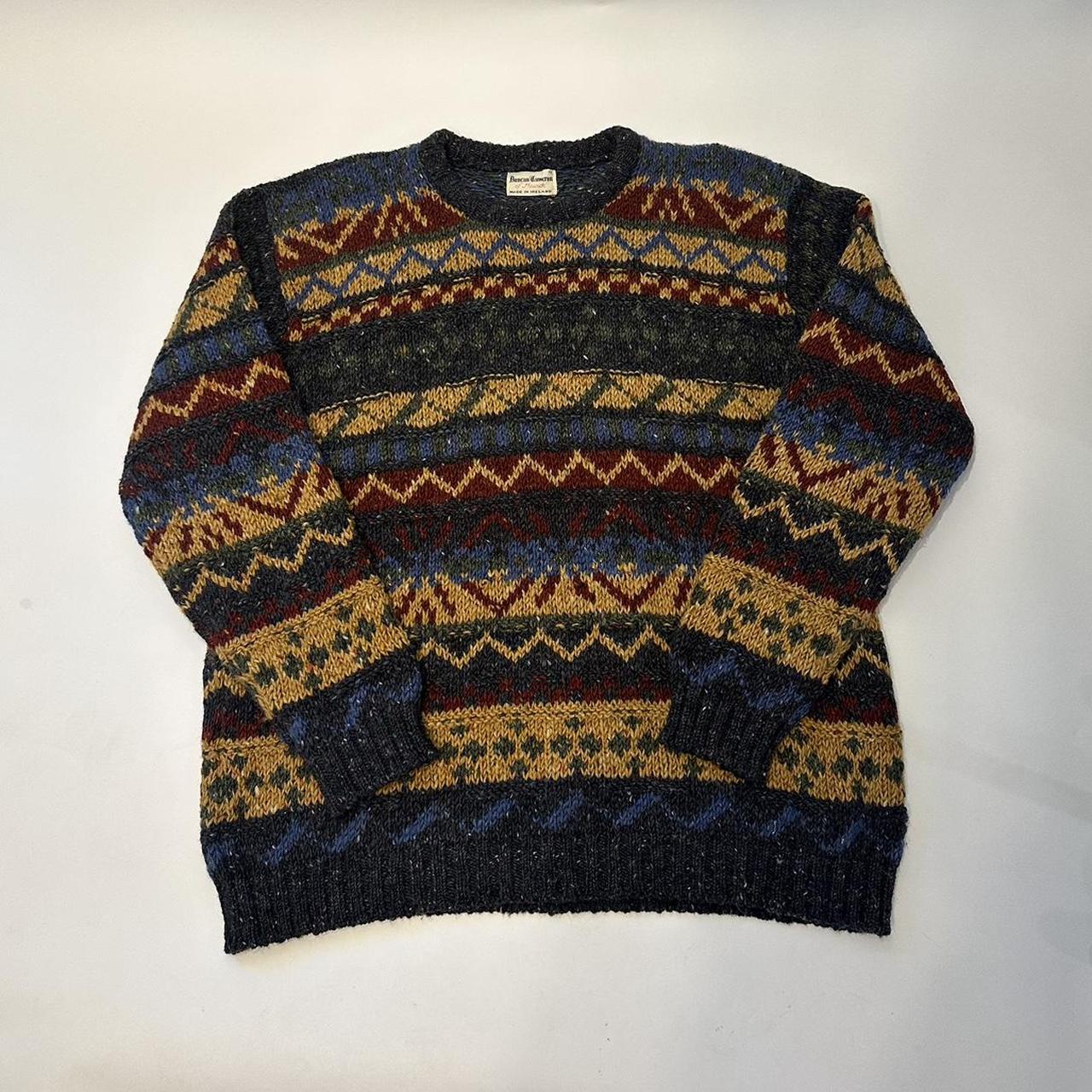 100% Wool England popular Sweater - Vintage