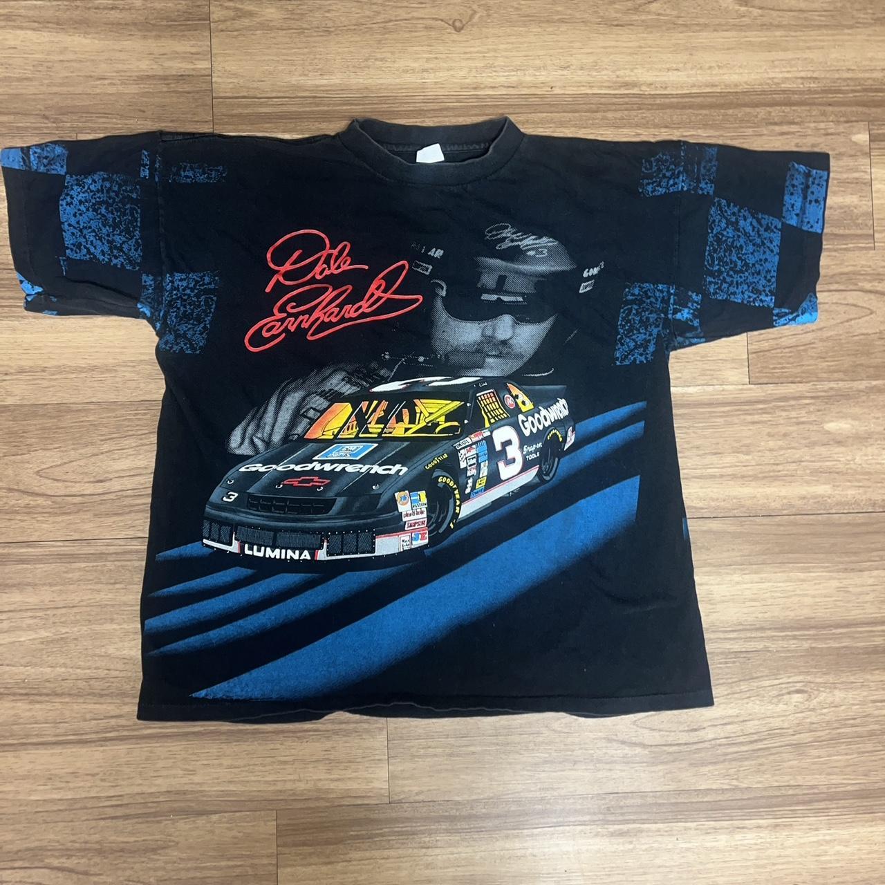 Vintage Dale Earnhardt Racing All Over Print Shirt - Depop