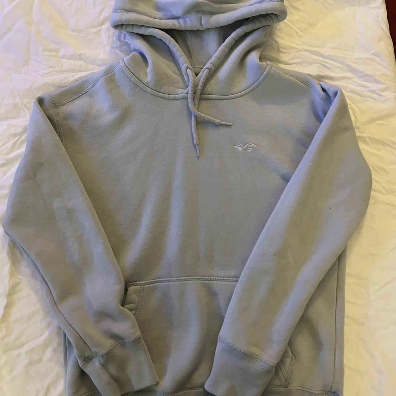 Baby blue hollister outlet hoodie