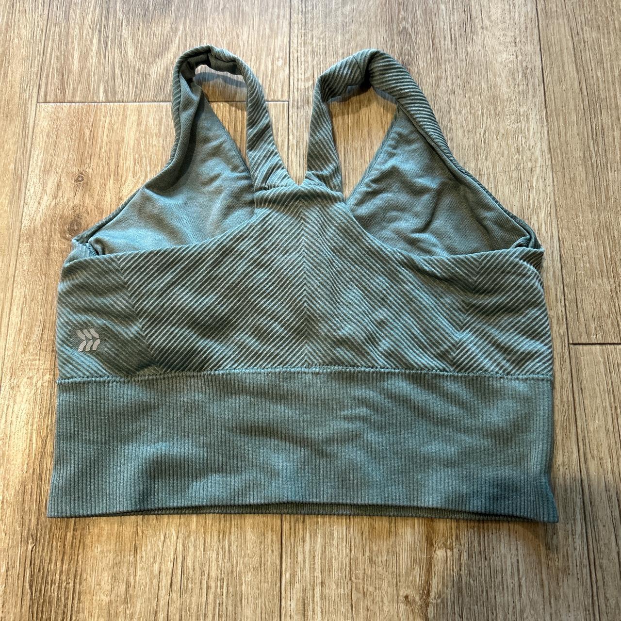 greenish all in motion sports top - Depop