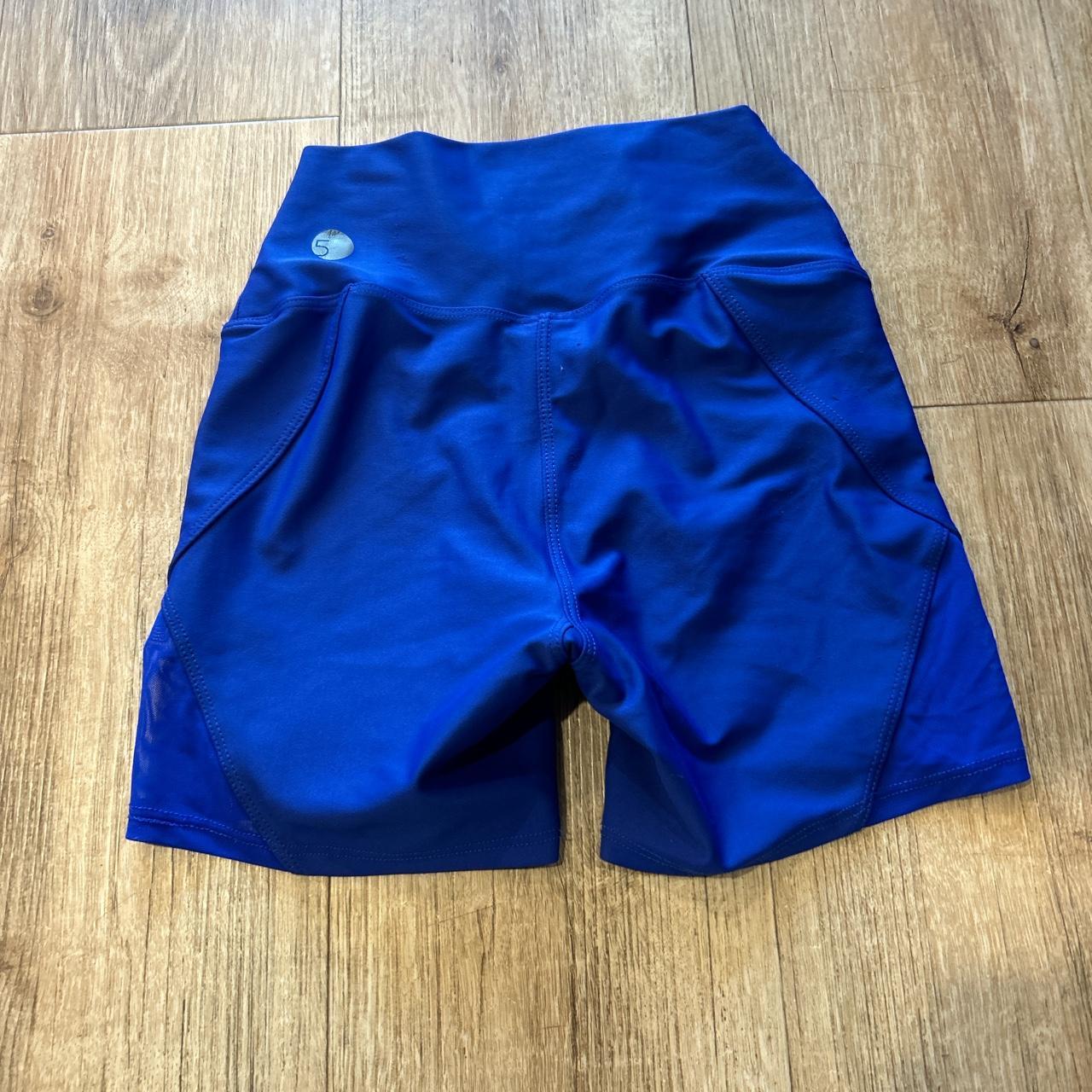 royal blue five the label biker shorts - Depop