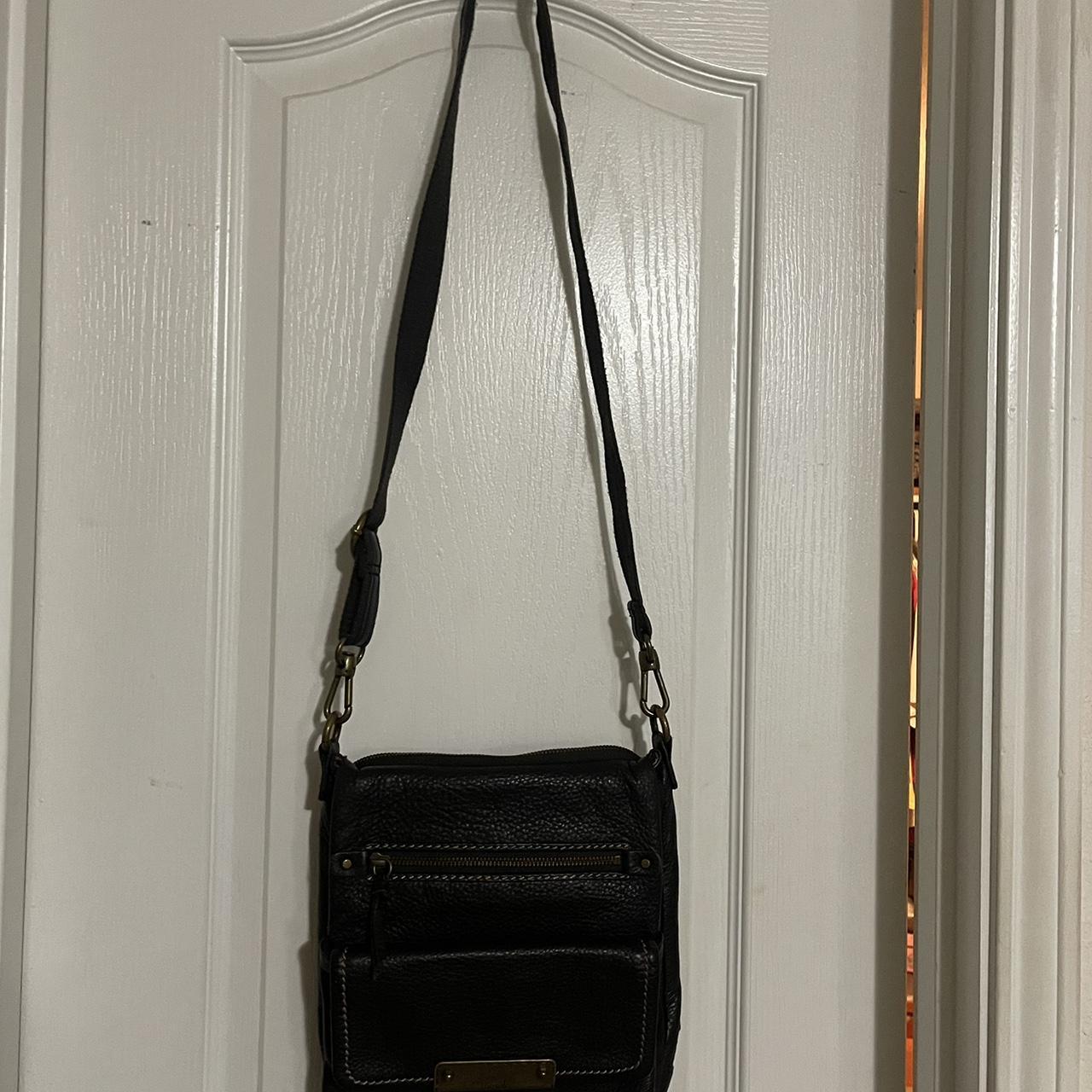 Lucky Brand Crossbody Leather Bag Brown Has couple - Depop
