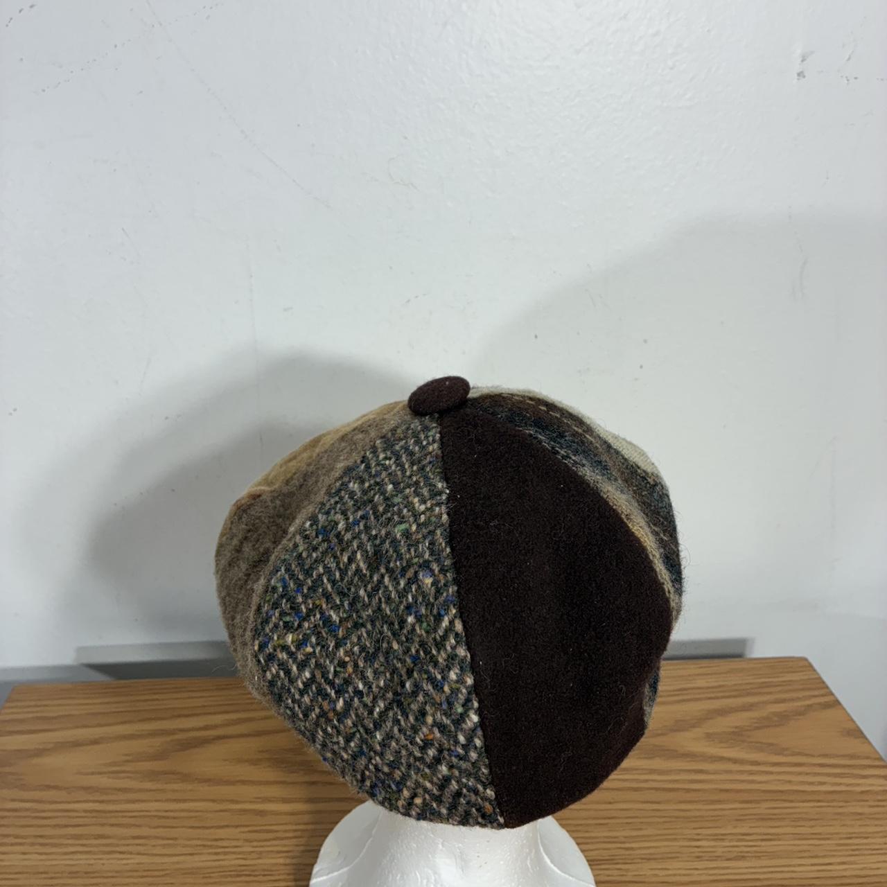 Men's Hat - Brown/Multi – Dobbs brown patchwork n… - image 5