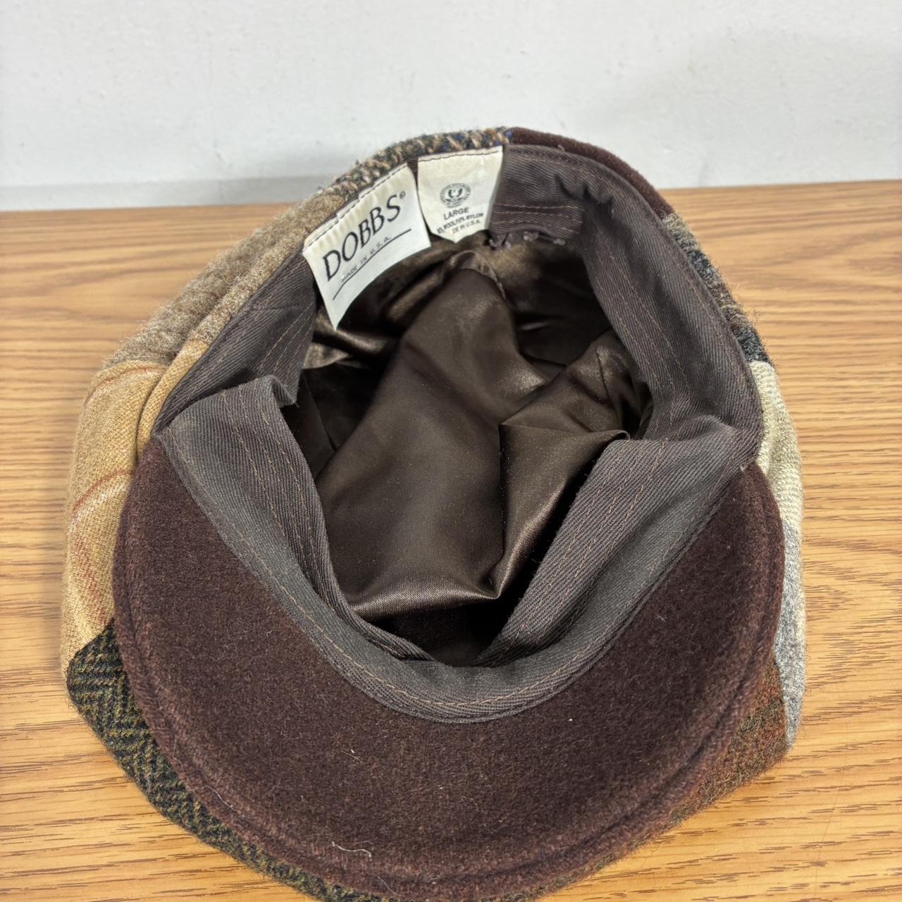 Men's Hat - Brown/Multi – Dobbs brown patchwork n… - image 4