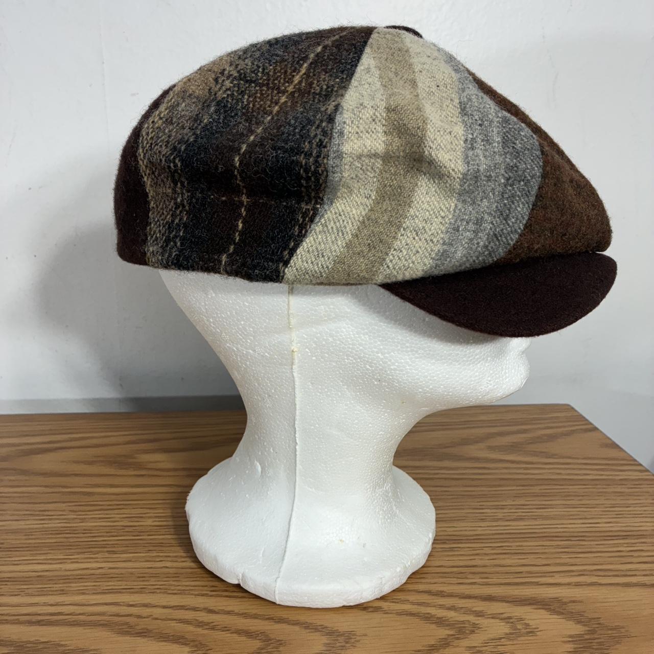 Men's Hat - Brown/Multi – Dobbs brown patchwork n… - image 6