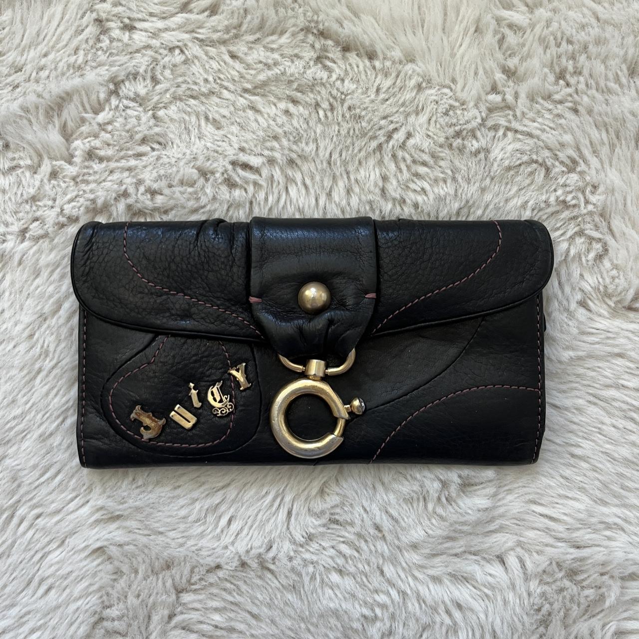 Early 2000s Juicy Couture Black Shoulder Hobo Bag... - Depop