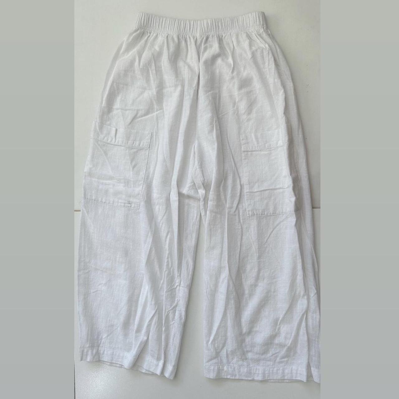 White flowy pants 🤍 Bought from City Beach AU 10 - Depop