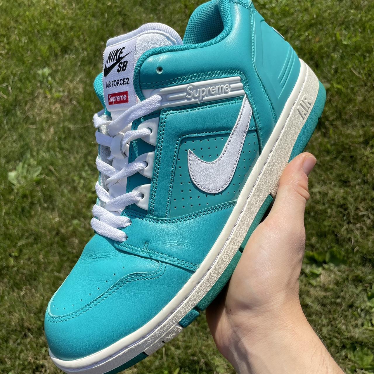 Nike supreme air force 2 teal best sale