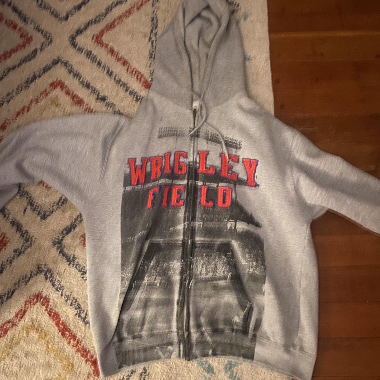 Wrigley field hoodie size L CHICAGO CUBS Depop