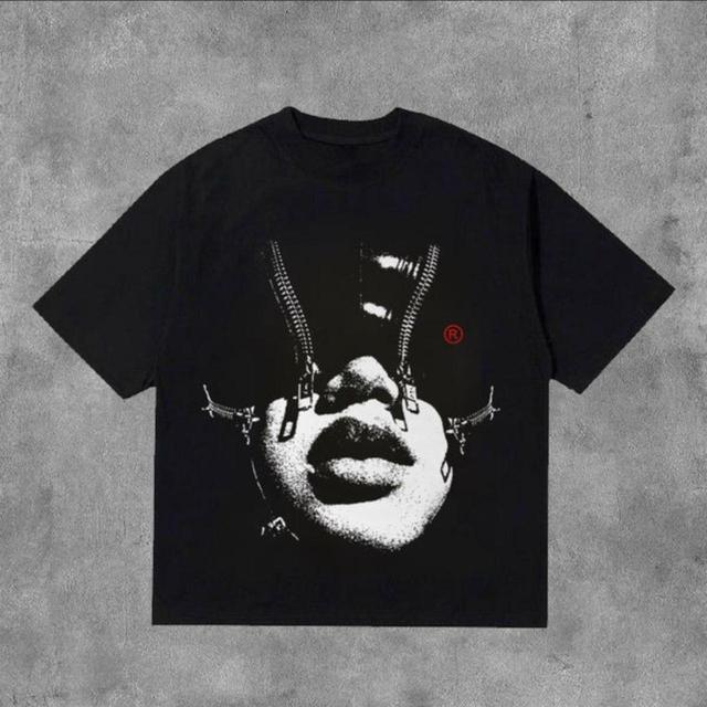 【送料関税込】DND4DES chain design T-shirt DND4DES Layered-Chain Graphic T-Shirt