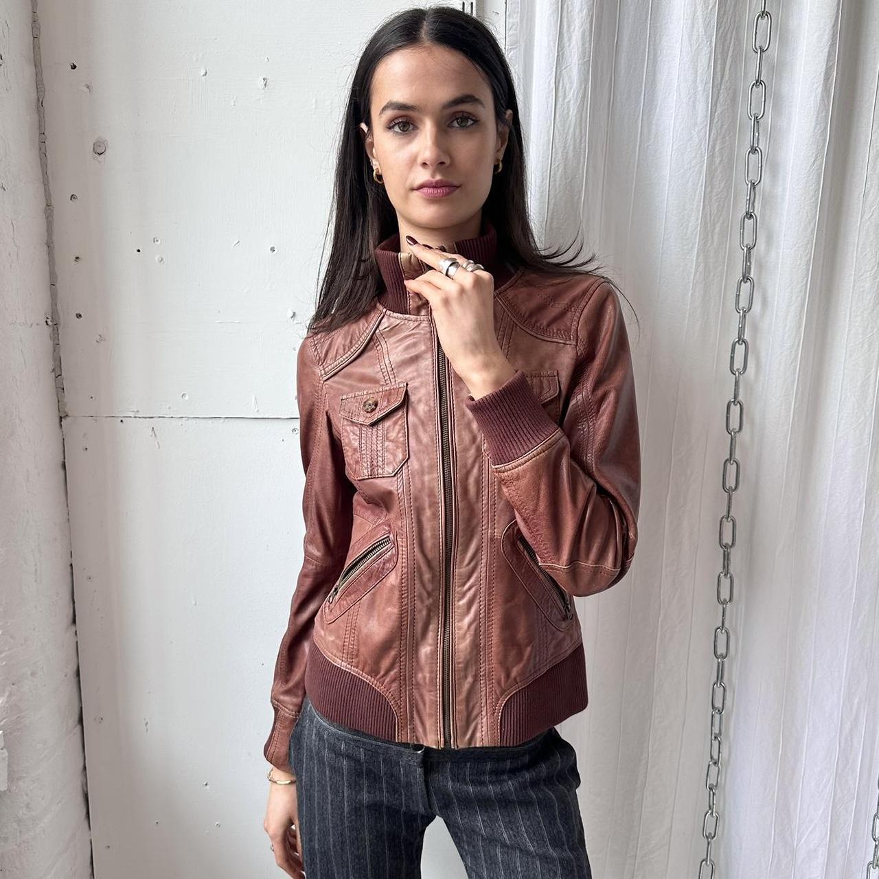 マイコ✨ leather jacket a-2 brown y2k 61BJYLMZKyL._UY1000_.jpg