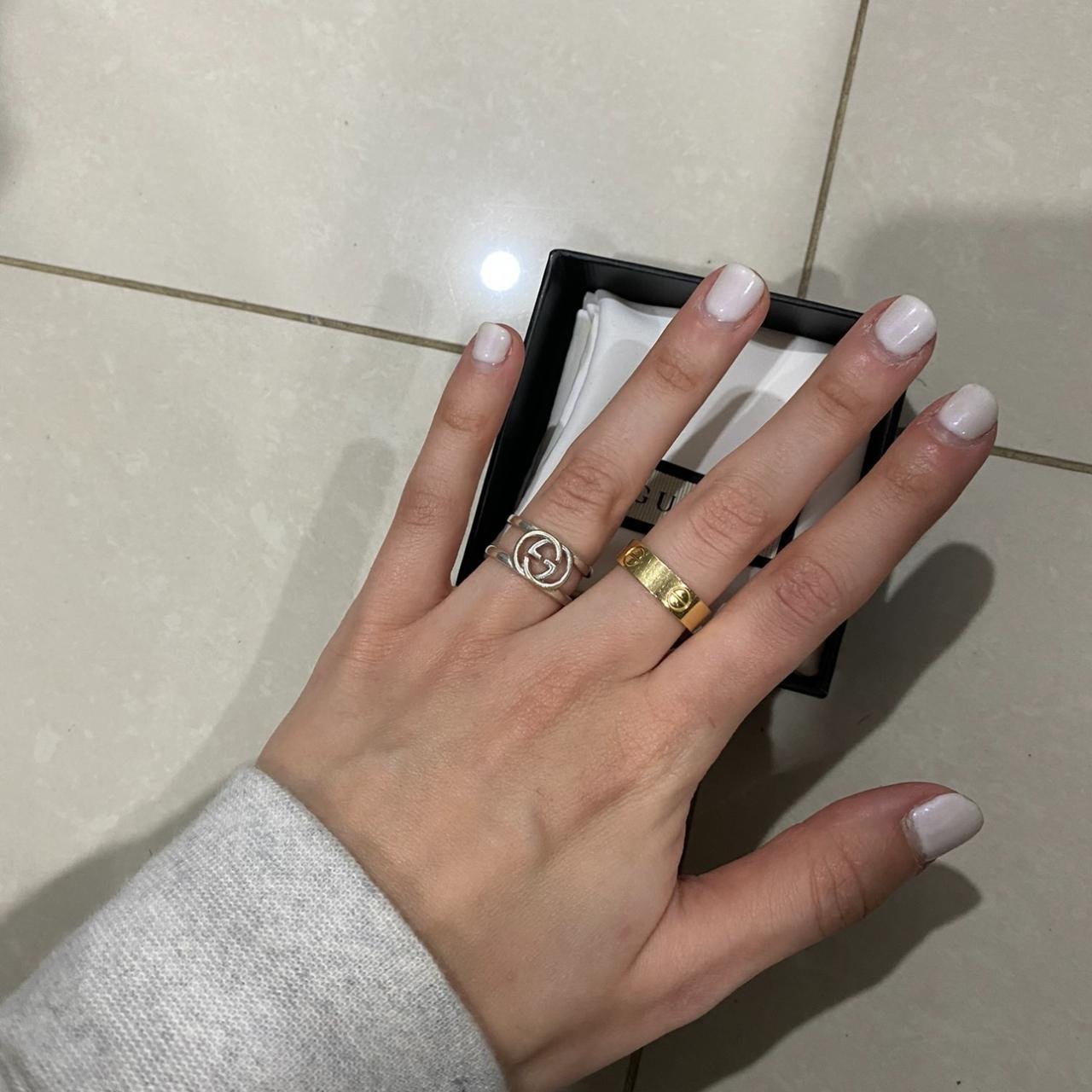 GUCCI RING - Silver worn a couple times RRP $450 - Depop