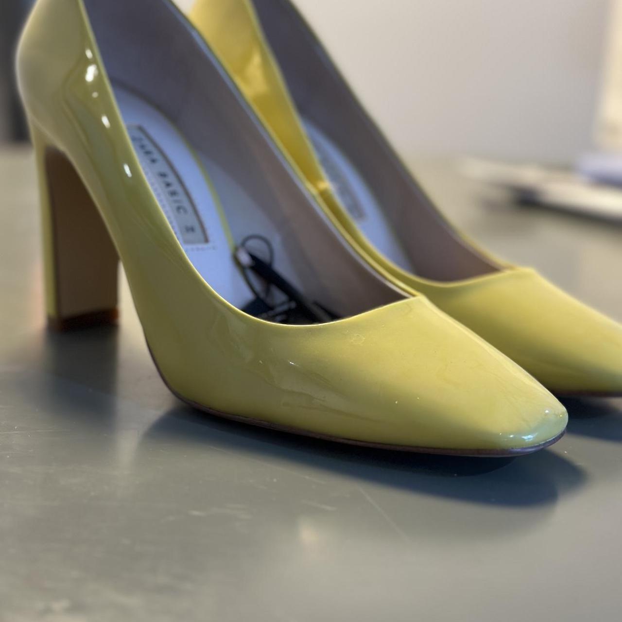 Zara leather heels, 100% leather - SIZE 5 Beautiful... - Depop