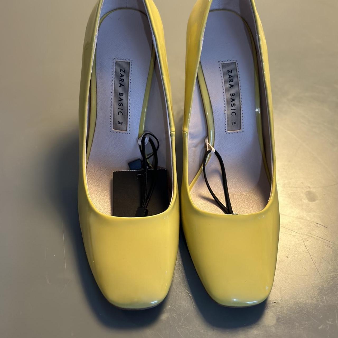 Zara leather heels, 100 leather SIZE 5 Beautiful... Depop