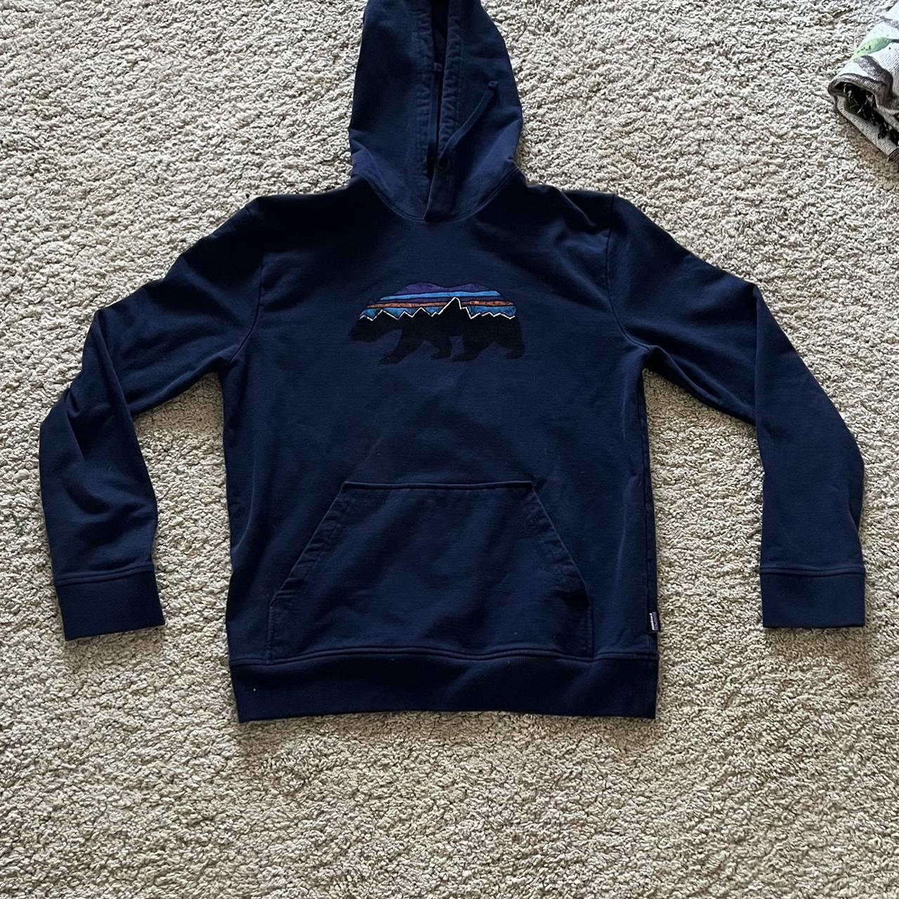 Navy blue patagonia discount hoodie