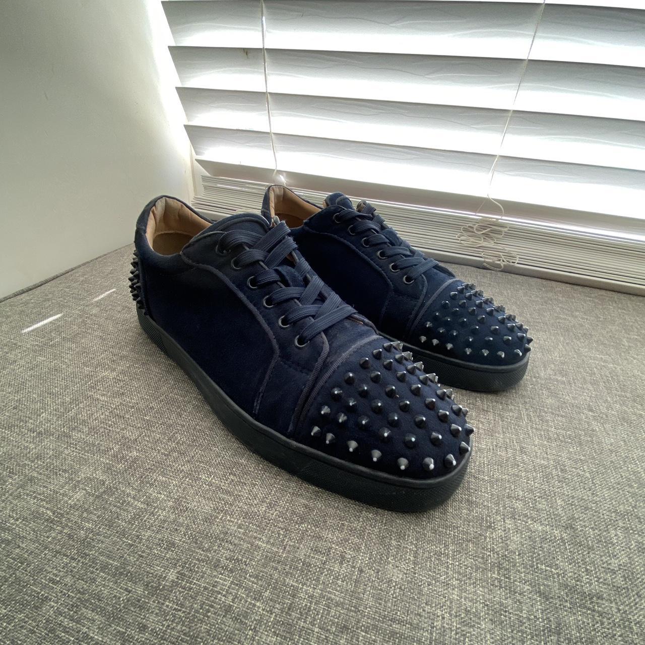 Christian Louboutin Rollerboy Flat Jacquard Logo - Depop