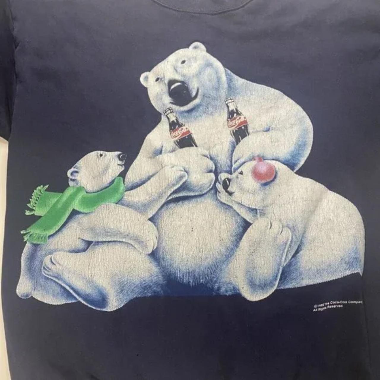 Coca cola cheap polar bear sweatshirt