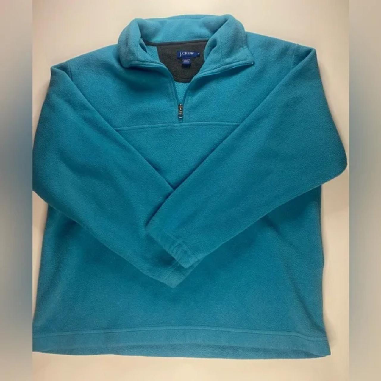 J.Crew Outdoor Womans Sweater Blue Zip Up Hoodie... Depop